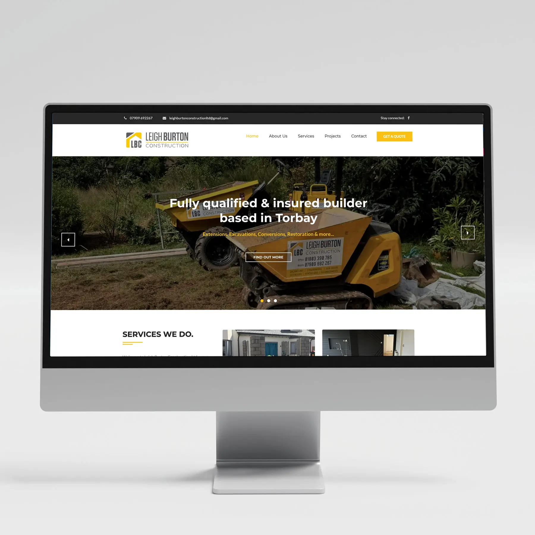 leigh burton construction website